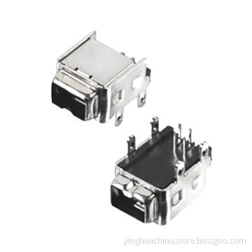 IEEE 1394 Connector, 4 Pins Female R-A DIP Type 4 Legs 1394-4F-02